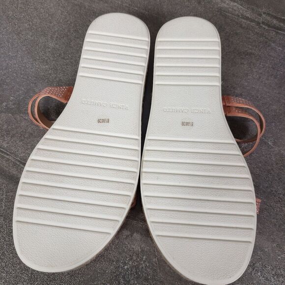 Vince Camuto Shoes Womens 8.5 M Pink Rhinestones Strappy Slide Sandals Rallsan - Picture 5 of 13